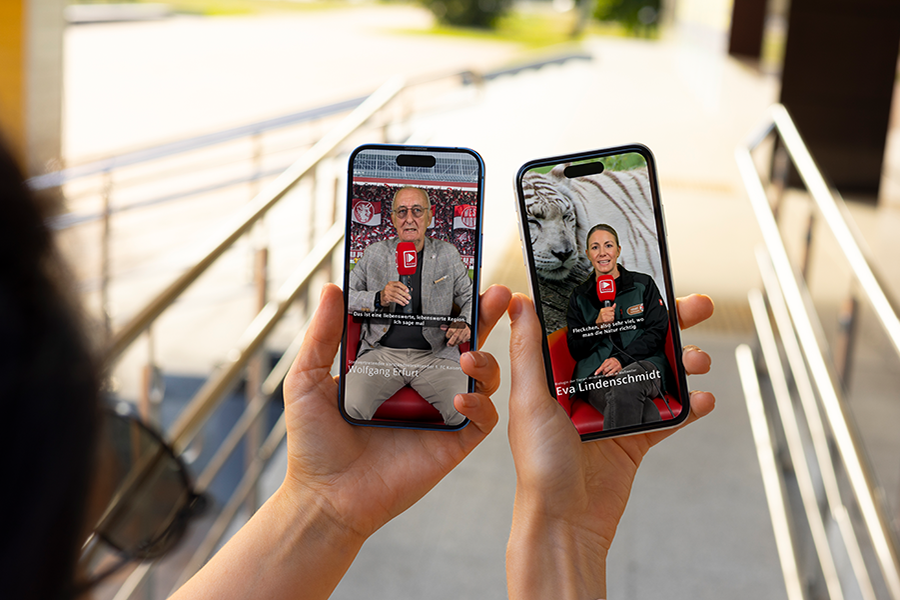 Smartphones mit zwei Testimonials der Antenne Kaiserslautern